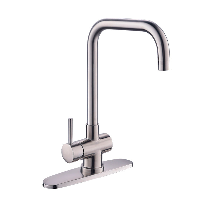 Monomando Para Cocina 9444inox Color Acero Inoxidable Urrea-V