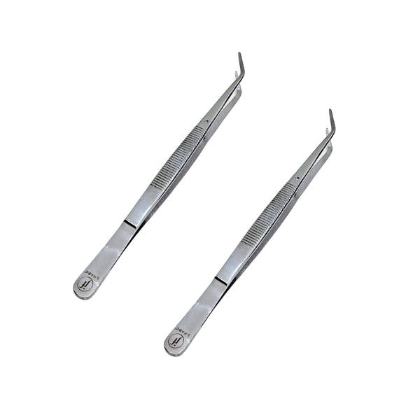 Pinzas de Disección 2 Piezas CVD 927-C de 6" | Tweezers de Acero Inoxidable para Laboratorio