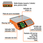 Báscula Electrónica Multifunciones Truper 40 kg – Alta Precisión para Pesaje Comercial - vista 3