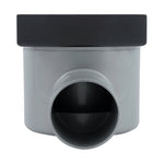 Coladera Para Baño Cuadrada Rejilla Perforada Negra CCRPINOX.37 Urrea-V - Vista 2