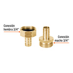 Conectores Macho y Hembra 1/2” de Latón Truper 12704 Resistentes y Duraderos - vista 2