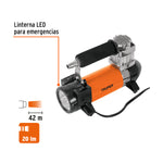 Compresor de Aire 12 V para Auto Truper con Linterna – Inflador Portátil para Llantas - vista 2