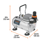 Compresor Libre de Aceite Truper 17247 para Aerógrafo 1/5 HP 127 V - vista 2