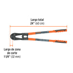 Cortapernos Profesional 24" Truper 12833 | Cortapernos de Alta Resistencia - vista 3