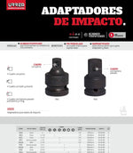 Adaptador Impacto Hembra 3/4 Cuadro 1/2 7653 Urrea-h - vista 2
