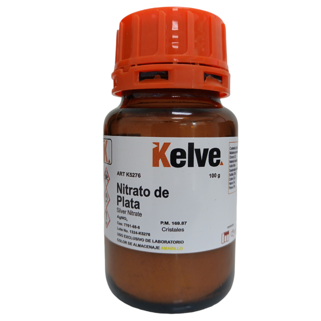 Nitrato de Plata 100 Gramos Kelve