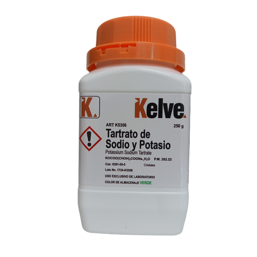 Tartrato de Sodio Y Potasio 250 Gramos Kelve