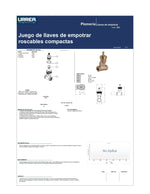 Juego de Llaves de Empotrar Roscables Compactas 52c Urrea-v - vista 4