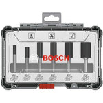 Set de Fresas Rectas 1/4 con 6 Piezas para Madera Carpintero Bosch - vista 4