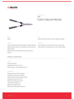 Tijera Corta Setos Tubular 10 In 73586 Bellota - vista 3
