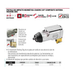 Pistola de Impacto Neumática 3/8 Up722 Urrea-h - vista 2