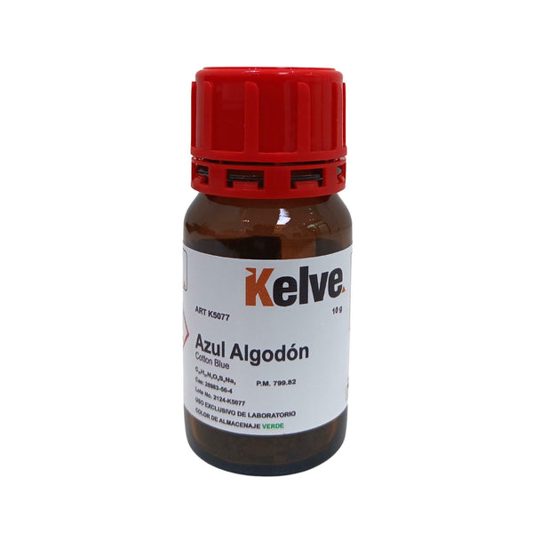 Azul Algodón 10 G Colorante Kelve