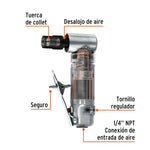 Rectificador Neumático 1/4'' Angular 16886 Truper - vista 3