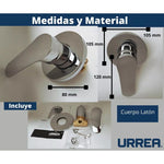 Monomando para Regadera Sencillo Urrea-V - vista 3