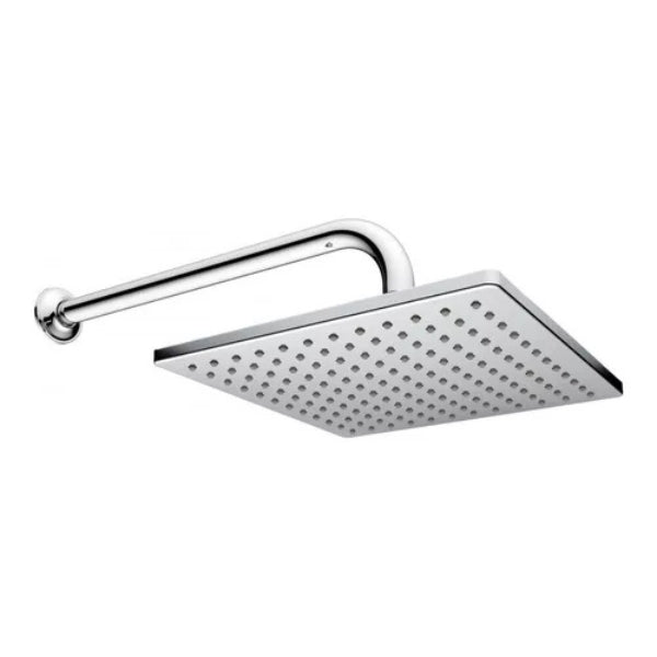 Regadera Cuadrada con Brazo Y Chapetón Cromo 2261b Urrea-v