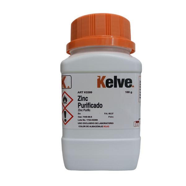 Zinc Polvo 100 Gramos Kelve
