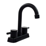Mezcladora para Lavabo 4" Negro Mate | Llave para Baño de Diseño Moderno y Elegante - vista 1