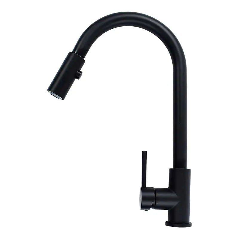 Monomando para Fregadero 4088.2 Negro con Nariz Retráctil Dica
