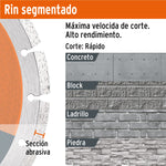Disco de Diamante Truper 4-1/2" x 2.1 mm Rin Segmentado para Corte - vista 5