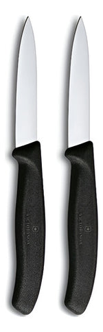 Set De 2 Cuchillos Para Verdura 8 Cm Victorinox Negro - vista 3