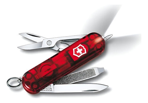 Navaja Victorinox Signature Trans Lite, 7 Usos Rojo 0.6226.t