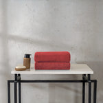 Toallón Vianney Mawi 170x90 Cm Microfibra Color Rojo Liso - vista 2