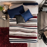 Cobija Vianney Ligero Matrimonial Diseño Oxford/rojo/gris - Vista 8