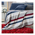 Cobija Vianney Ligero Matrimonial Diseño Oxford/rojo/gris - Vista 5