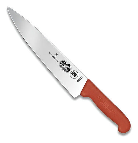 Cuchillo Chef Victorinox® Mango De Fibrox 25cm Rojo