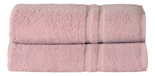 Toalla De Baño 100% Algodon Caribe Color Rosa Vianney
