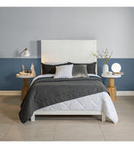 Edredón Queensize Cobalto Ligero 2 Vista Azul / Gris Vianney - vista 7