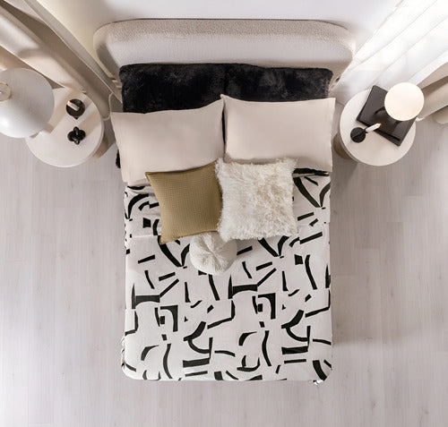 Cobertor Ligero Matrimonial / Ind Bold Blanco Vianney Rayas