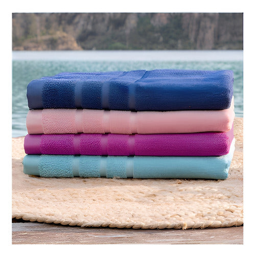 Toalla De Medio Baño Tulum Deep Rose Absorbente Vianney