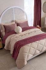 Edredón Queensize Girona + Funda +cojin+ Cubre Vianney Rosa - vista 2