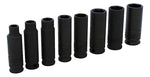 Juego 8 Dados Impacto Largos Pulgadas 3/8 72112 Urrea - vista 1