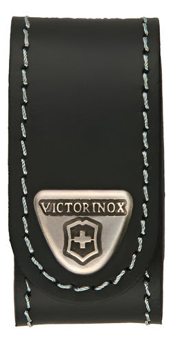 Victorinox Funda De Piel Para Navajas De 58 Mm Color Negro