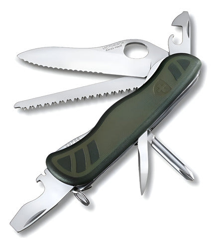 Navaja Victorinox Soldado Suizo, Verde, 10 Usos 0.8461.mwch