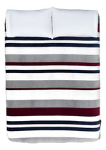 Cobija Vianney Ligero Matrimonial Diseño Oxford/rojo/gris - vista 1