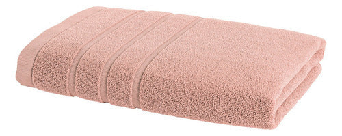 Toalla Medio Baño Tulum Vianney Absorbente Color Rosa Matura