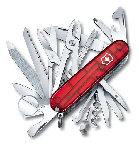 Navaja Victorinox Swiss Champ 33 Usos Rojo Traslúcido 1.6795