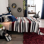 Cobija Vianney Ligero Matrimonial Diseño Oxford/rojo/gris - Vista 7