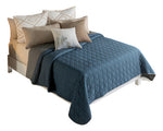 Edredón Queensize Cobalto Ligero 2 Vista Azul / Gris Vianney - vista 4