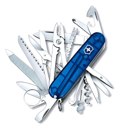 Navaja Victorinox Swiss Champ, 33 Usos, Azul Trans 1.6795.t2