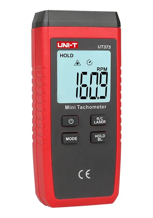 Mini Tacómetro Digital UNI-T UT373 | Medidor de Velocidad RPM sin Contacto con Láser para Motores y Equipos Rotativos