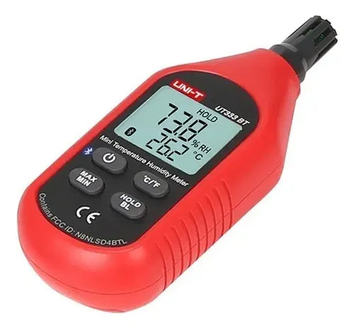 Mini Termohigrómetro Digital UNI-T UT333BT | Medidor de Temperatura y Humedad Ambiental con Bluetooth