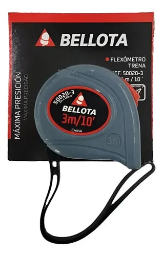 Cinta Métrica Bellota 3m Doble Impresión 50020-3 Flexómetro de Alta Precisión