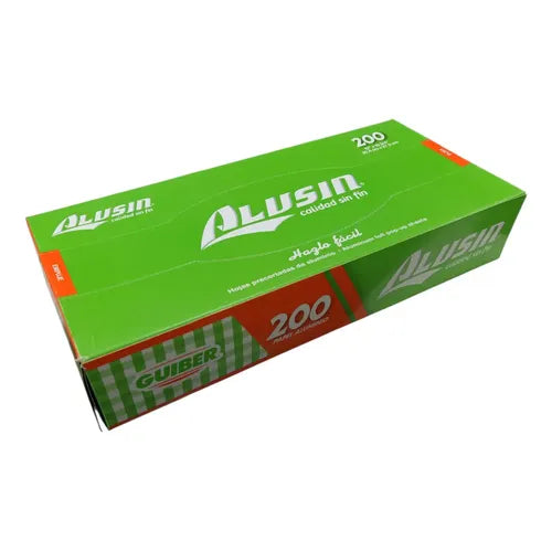 Papel Aluminio Alusin HPA12 Hojas Precortadas 30.4 x 27.3 cm