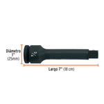 Extensión de Impacto 3/4" x 7" Truper 100951 Accesorio para Dados de Impacto - vista 2