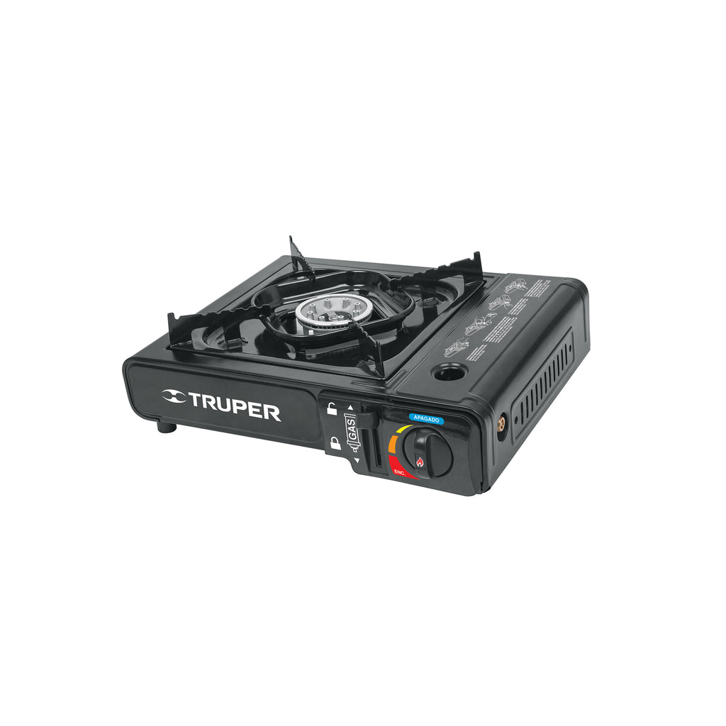 Estufilla Portátil Truper 15005 con Encendido Electrónico 1/4 V – Estufa de Gas Compacta