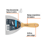 Espátula Flexible Truper 14451 de 5" con Mango de Madera - vista 2